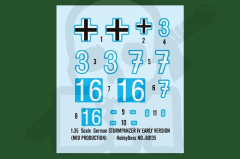 Hobby Boss 80135 Sturmpanzer IV early (mid prod) w/interior 1:35