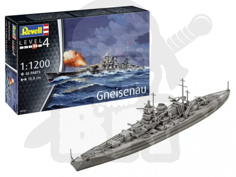 Revell 05181 Niemiecki pancernik Gneisenau 1:1200
