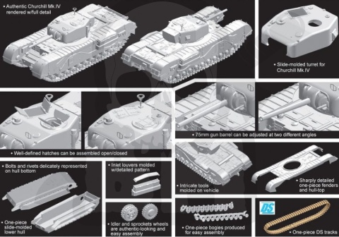 1:72 British Tank Churchill Mk. IV NA 75