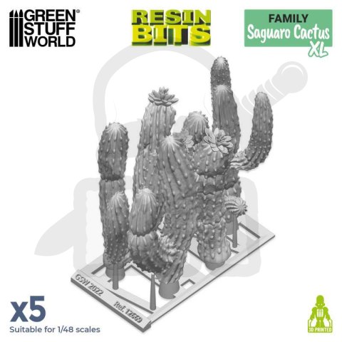 3D printed set Saguaro Cactus XL - Kaktusy 5 szt.