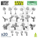 3D printed set Fan Palms - palmy 20 szt.