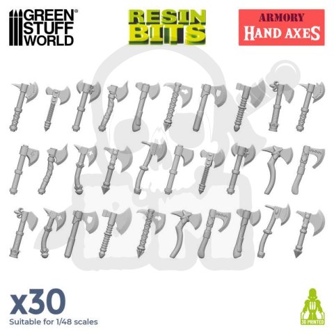 3D printed set - Hand Axes - topory 30 szt.