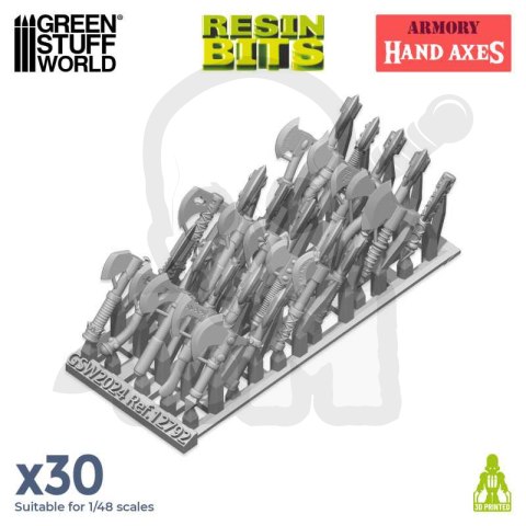 3D printed set - Hand Axes - topory 30 szt.