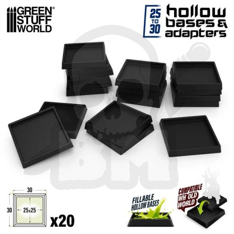 Plastic base adaptor 25 to 30mm - adaptery podstawek 20szt.