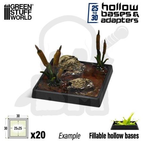 Plastic base adaptor 25 to 30mm - adaptery podstawek 20szt.