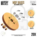 MDF Bases - Round 28,5 mm 28,55mm podstawki pod figurki