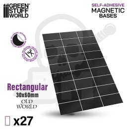 Rectangular Magnetic Sheet SELF-ADHESIVE - 30x60mm
