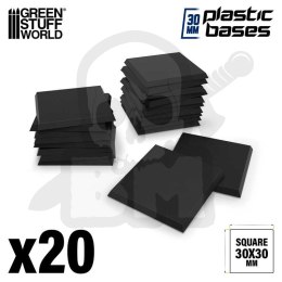 Plastic Square Base 30mm - Pack x20