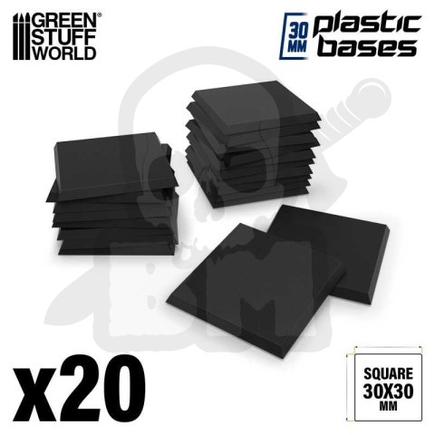 Plastic Bases 30x30 mm podstawki pod figurki 20 szt.