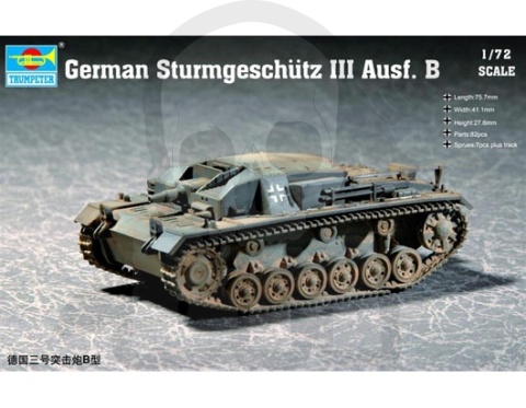 Trumpeter 07256 German Sturmgeschütz III Ausf. B 1:72
