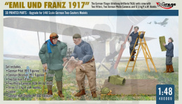 1:48 WWI German FA(A) Units Crew Emil und Franz 1917 w/Equipment