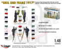 1:48 WWI German FA(A) Units Crew Emil und Franz 1917 w/Equipment