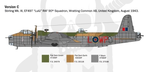 1:72 Angielski bombowiec Stirling Mk. III