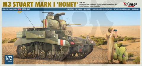 1:72 M3 Stuart Mk I Honey Light Tank