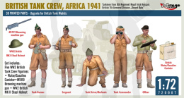 1:72 British Tank Crew Africa 1941 - czołgiści i wyposażenie