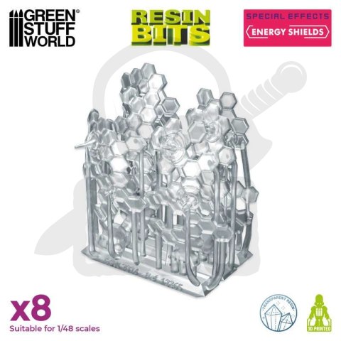 3D printed set Energy Shields 8 szt.