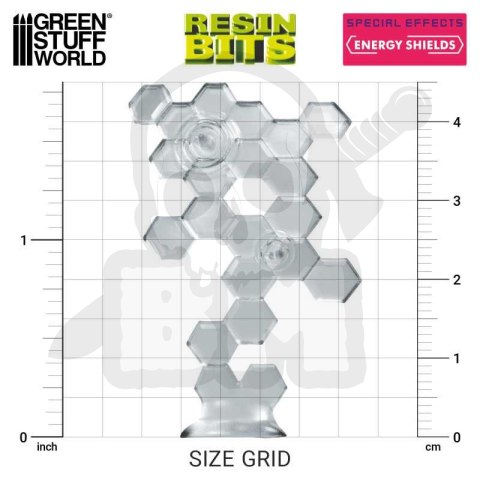 3D printed set Energy Shields 8 szt.
