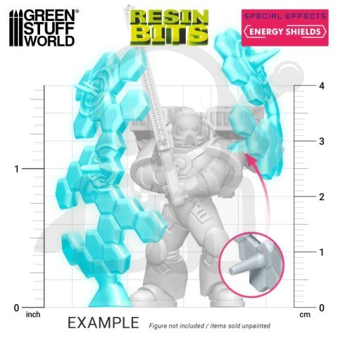 3D printed set Energy Shields 8 szt.