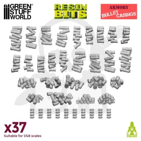 3D printed set Bullet Casings 37 szt.