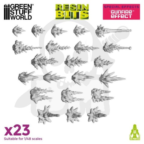 3D printed set Gunfire Effect 23 szt.