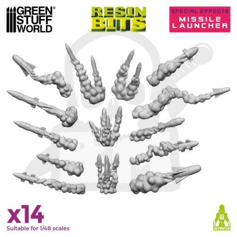 3D printed set Missile Launcher Effect 14 szt.