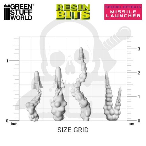 3D printed set Missile Launcher Effect 14 szt.