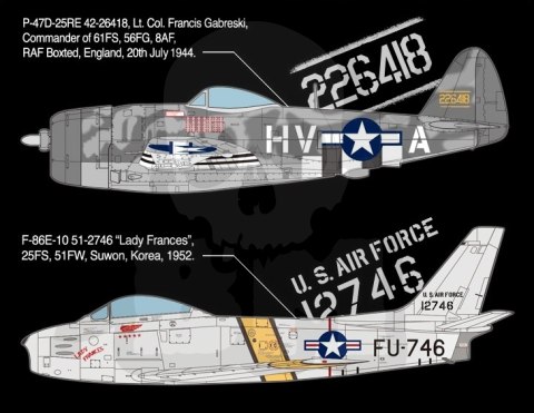 Academy 12530 P-47D & F-86E Gabreski POLSKI AS 34 zwycięstwa 1:72