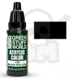 Acrylic Color Paint Maxx Formula Black Stallion farba akrylowa 17ml