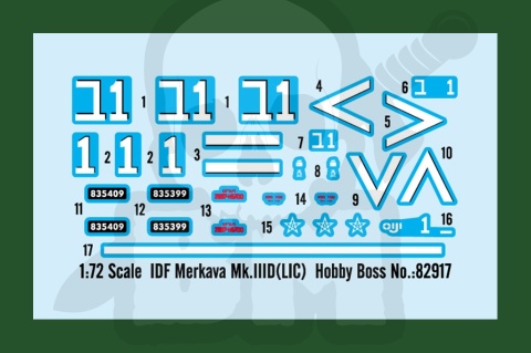 Hobby Boss 82917 IDF Merkava Mk.IIID LIC 1:72