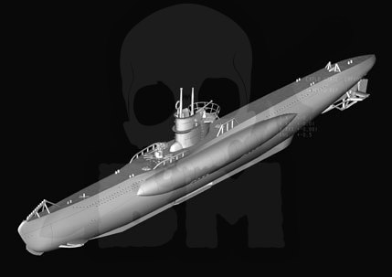 Hobby Boss 83504 German Navy Type VII-B U-Boat 1:350