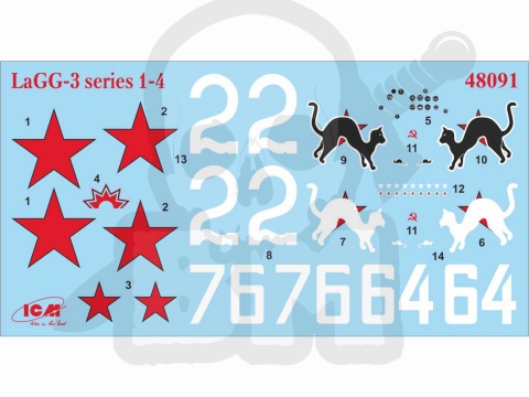 LaGG-3 series 1-4 WWII Soviet Fighter 1:48