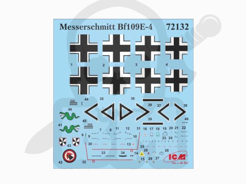 Messerschmitt Bf 109E-4 WWII German Fighter 1:72
