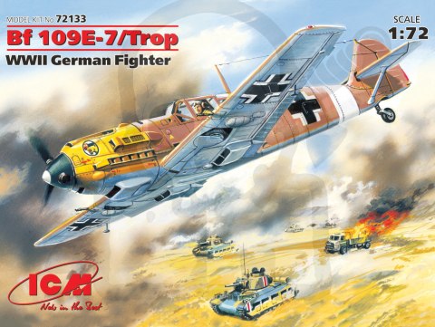 Messerschmitt Bf 109E-7/Trop WWII German Fighter 1:72