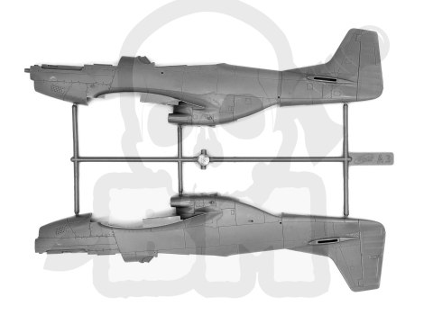 Mustang P-51K WWII American fighter 1:48