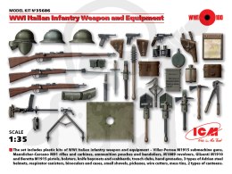 WWI Italian Infantry Weapon and Equipment 1:35