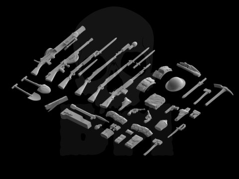 WWI US Infantry Weapon and Equipment 1:35