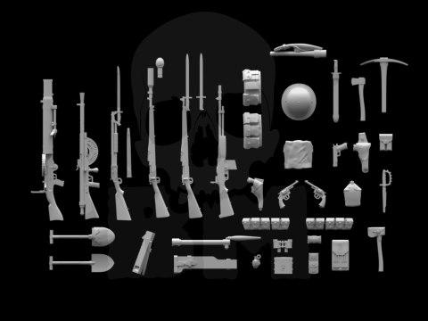 WWI US Infantry Weapon and Equipment 1:35