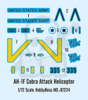 Hobby Boss 87224 Helikopter AH-1F Cobra 1:72