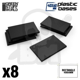 Plastic Bases 40x60 60x40 mm podstawki pod figurki 8 szt.