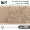Plasticard - Brick Walls Textured Sheet 1,2mm arkusz A4
