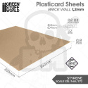 Plasticard - Brick Walls Textured Sheet 1,2mm arkusz A4