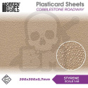 Plasticard - Cobblestone-Roadway Textured Sheet