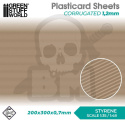Plasticard - Corrugated Textured Sheet