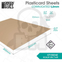 Plasticard - Corrugated Textured Sheet arkusz A4