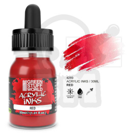 GSW Acrylic Ink Opaque - Red 30ml