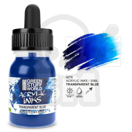 Acrylic Ink Transparent - Blue 30ml