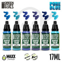 Green Stuff Paint Set Maxx Formula - Blue - farby 6x 17ml