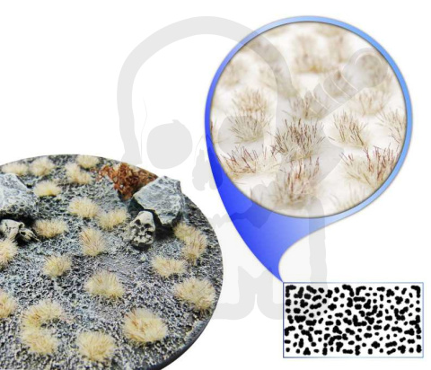 Static Grass Tufts 2mm - Winter White