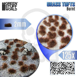 Static Grass Tufts 2mm - Burnt Brown