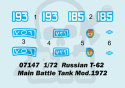 Trumpeter 07147 Russian T-62 Main Battle Tank Mod.1972 1:72